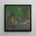 Madame Hessel in hänen kylpyhuoneessaan - Édouard Vuillard — kehystetty taideteos seinällä