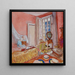 Madame Hessel dans la chambre rose aux Clayes - Édouard Vuillard — kehystetty taideteos seinällä