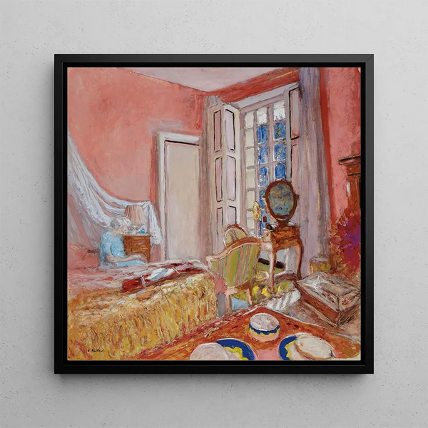Maalaus Madame Hessel dans la chambre rose aux Clayes - Édouard Vuillard | Taidetuloste
