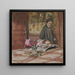 Madame Vuillard huivissa Closerie des Gentsissä - Édouard Vuillard — kehystetty taideteos seinällä