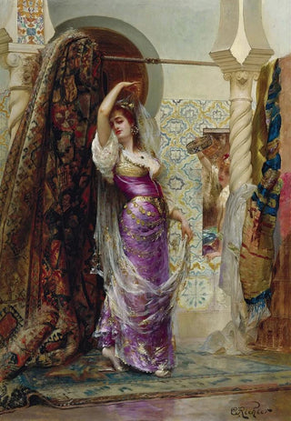 douard Frdric Wilhelm Richter - Preparing For The Performance.webp