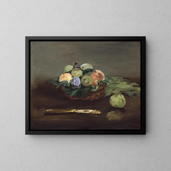 Hedelmäkori - Édouard Manet — kehystetty taideteos seinällä