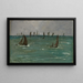 Berck-sur-Mer-laivat - Édouard Manet — kehystetty taideteos seinällä