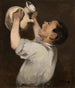 Poika-maalaus La Régalade - Édouard Manet — näkymä teoksesta