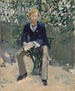 George Moore -maalaus taiteilijoiden puutarhassa - Édouard Manet — näkymä teoksesta