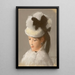 Jeune femme au chapeau blanc - Édouard Manet — kehystetty taideteos seinällä