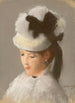 Jeune femme au chapeau blanc - Édouard Manet — näkymä teoksesta