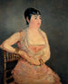 Dame en rose - Édouard Manet — näkymä teoksesta