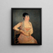 Dame en rose - Édouard Manet — kehystetty taideteos seinällä
