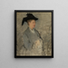 Madame Édouard Manet, Suzanne Leenhoff 1829-1906 - Édouard Manet — kehystetty taideteos seinällä