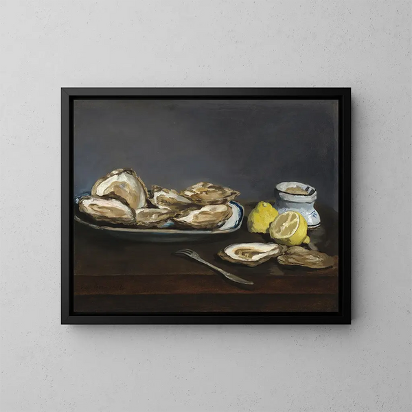 Huîtres - Édouard Manet — kehystetty taideteos seinällä