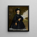 Muotokuva Madame Brunetista - Édouard Manet — kehystetty taideteos seinällä