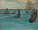 Vedenäkymä meren rannalla tyynellä säällä - Édouard Manet — näkymä teoksesta