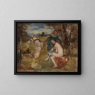 Nymphe surprise - Édouard Manet — kehystetty taideteos seinällä