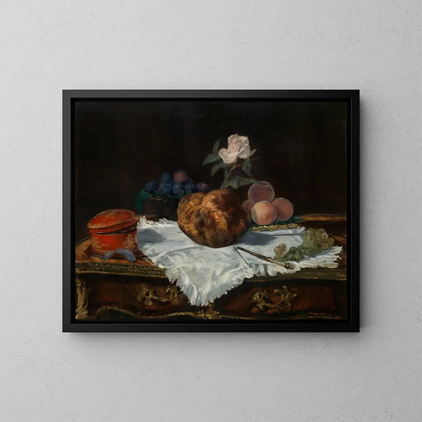 La brioche - Édouard Manet — kehystetty taideteos seinällä