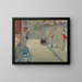 La rue Mosnier avec des drapeaux - Édouard Manet — kehystetty taideteos seinällä