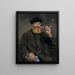 Tupakoitsija - Édouard Manet — kehystetty taideteos seinällä
