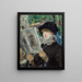Naisfiguuri lukemassa - Édouard Manet — kehystetty taideteos seinällä