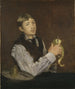 Nuori poika kuorimassa päärynää - Édouard Manet — näkymä teoksesta