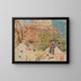 Naiset ja lapsi Clos de Cézanne - Édouard Vuillard — kehystetty taideteos seinällä