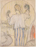 Peilin edessä - Édouard Vuillard — näkymä teoksesta