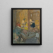 Sisämaalaus kolmesta henkilöstä - Édouard Vuillard — kehystetty taideteos seinällä