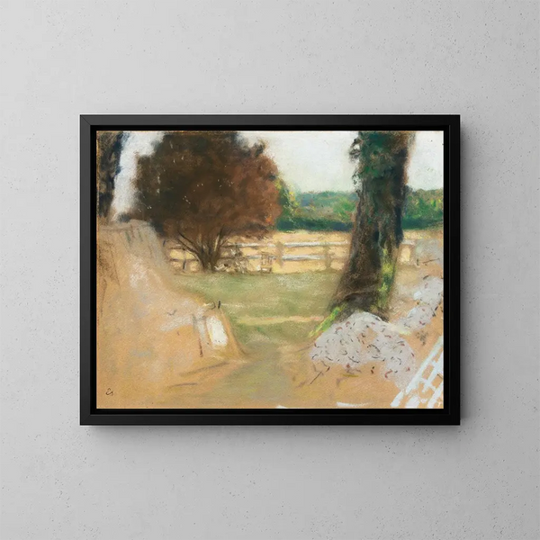 La Barrière blanche aux Clayes - Édouard Vuillard — kehystetty taideteos seinällä