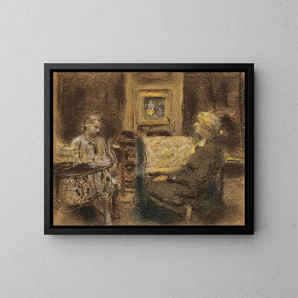 La Lionne d'histoire - Édouard Vuillard — kehystetty taideteos seinällä