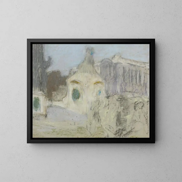 La Place de la Concorde - Édouard Vuillard — kehystetty taideteos seinällä