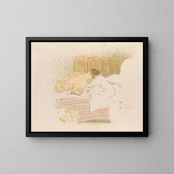 La naissance d'Annette - Édouard Vuillard — kehystetty taideteos seinällä