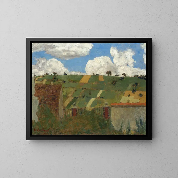 Paysage de l'Île-de-France - Édouard Vuillard — kehystetty taideteos seinällä