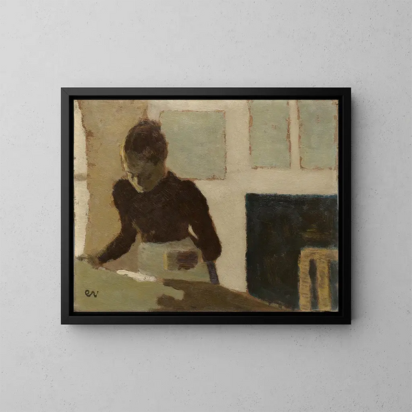 La blanchisseuse - Édouard Vuillard — kehystetty taideteos seinällä