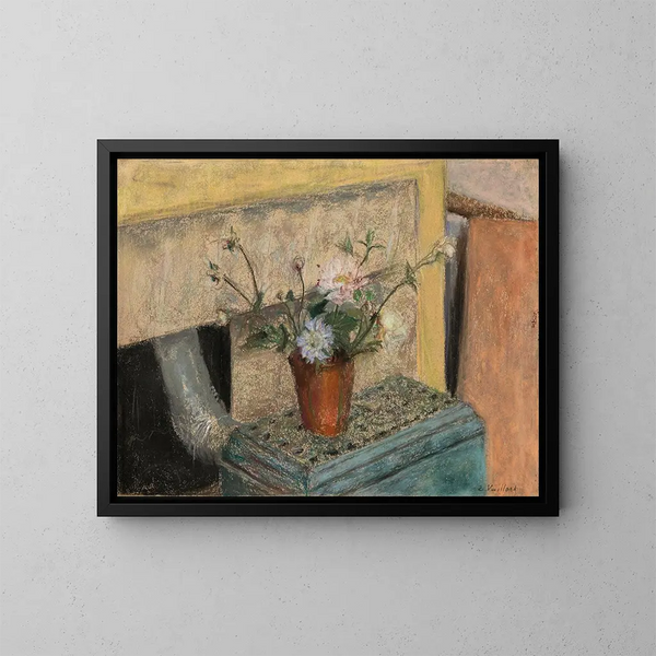 Le Bouquet sur le pôle mirus - Édouard Vuillard — kehystetty taideteos seinällä
