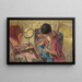 Pieni olohuone Madame Hessel - Työtaso - Édouard Vuillard — kehystetty taideteos seinällä