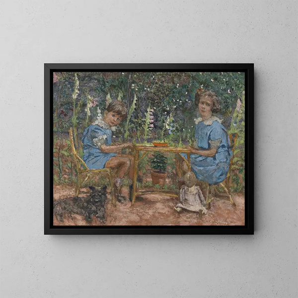 Les Enfants Bassiano - Édouard Vuillard — kehystetty taideteos seinällä