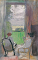 Lucy Hessel et Jeanne Strauss aux Étincelles - Édouard Vuillard — näkymä teoksesta