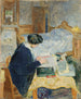 Lucy Hessel lukevana - Édouard Vuillard — näkymä teoksesta