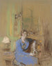 Madame Lucien Sauphar istuu olohuoneessaan - Édouard Vuillard — näkymä teoksesta