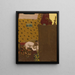 Madame Rousselin taiteilijankankaalle - Édouard Vuillard — kehystetty taideteos seinällä
