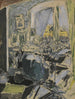 Madame Vuillardin maalaus, joka ompelee ikkunan vieressä – Édouard Vuillard — näkymä teoksesta