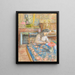 Madame Vuillard kirjoittamassa Vaucresson - Édouard Vuillard — kehystetty taideteos seinällä