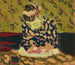 Marie kumartuu työtään kohti - Édouard Vuillard — näkymä teoksesta