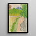 Paysage de rue avec arbres - Édouard Vuillard — kehystetty taideteos seinällä