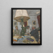 Sous La Grande Lampe Saint-Jacut - Édouard Vuillard — kehystetty taideteos seinällä