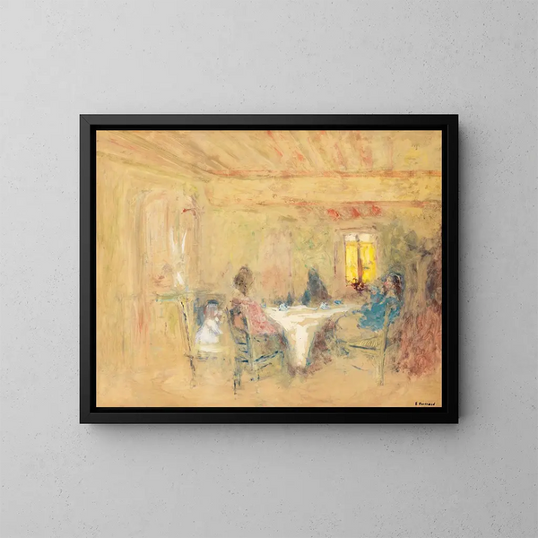 Table - Édouard Vuillard — kehystetty taideteos seinällä