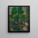 Parisissa sijaitsevan Tuileries-puutarhan maalaus - Édouard Vuillard — kehystetty taideteos seinällä