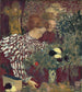 Naisten maalaus raidallisessa mekossa - Édouard Vuillard — näkymä teoksesta