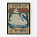 Vintage Juliste Dr Thompson's Seifenpulver avec Cygne
