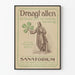 Vintagejuliste Draagt Allen 1913 seinäkoristukseen