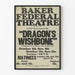 Vintage-teatteri Dragon's Wishbone - Retroseinäsilmaus